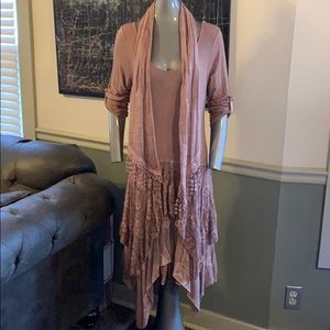 Italian Boutique Boho Dress & Scarf Set